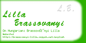 lilla brassovanyi business card